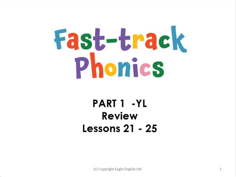 Fast-track Phonics PART 1 Set 5 (w x y z qu)