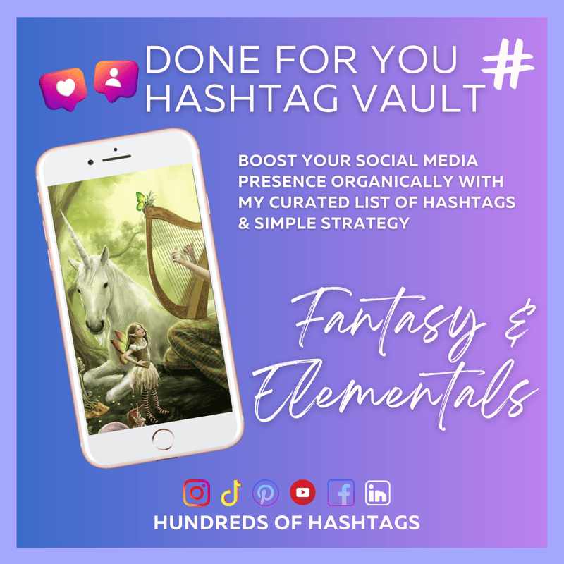 DFY Social Media Hashtag Vault: Fantasy & Elementals