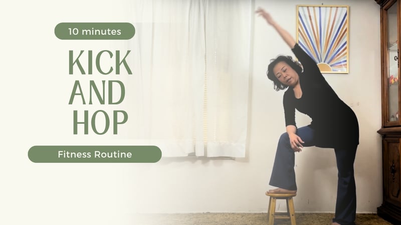 Kick and Hop Exercise Routine  