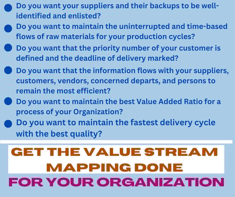 TRNG013: Training on Lean Tool Value Stream Mapping (VSM) – Current and Future