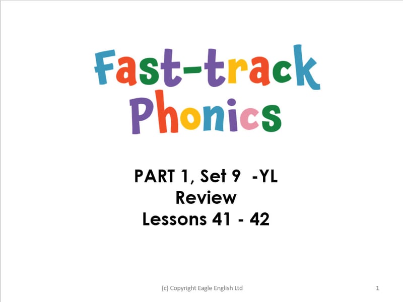 Fast-track Phonics PART 1 Set 9 Lesson 42, 41 REVIEW (oo SHORT, oo LONG)