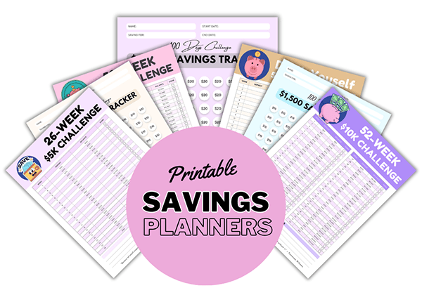 Printable Savings Planners