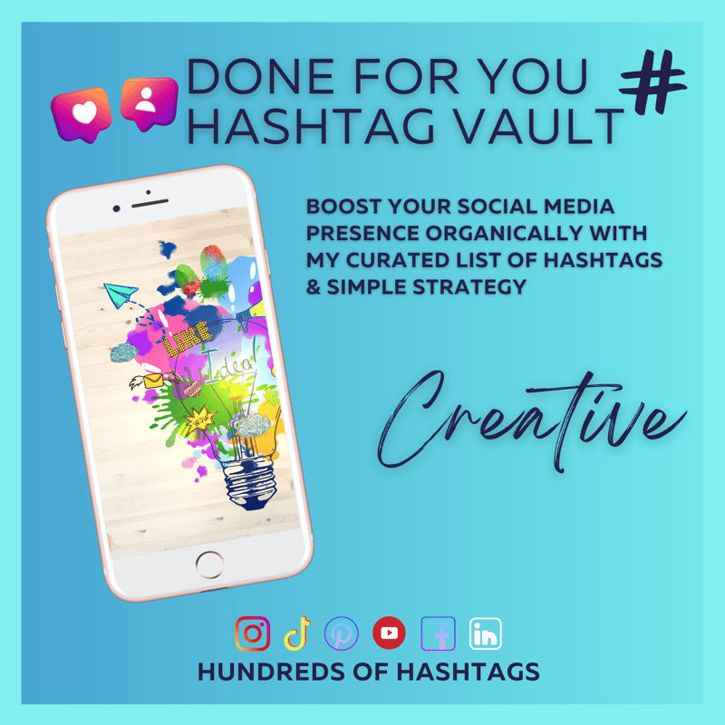DFY Social Media Hashtag Vault: Creatives
