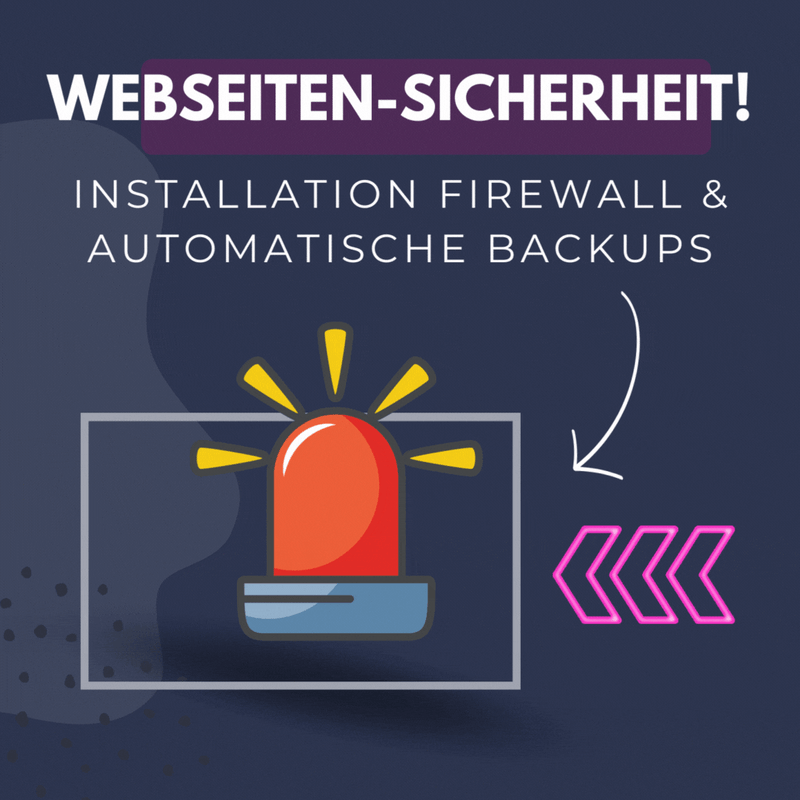 Sicherheits-Pack: Installation Firewall & automatische Backups (Wordpress)
