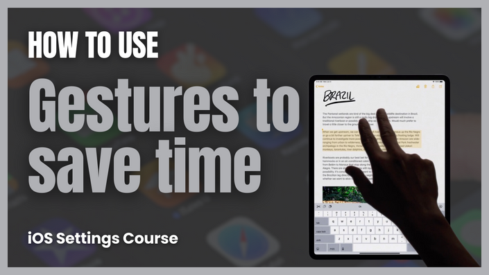 iPad Gestures - The Many Gestures Of Your iPad