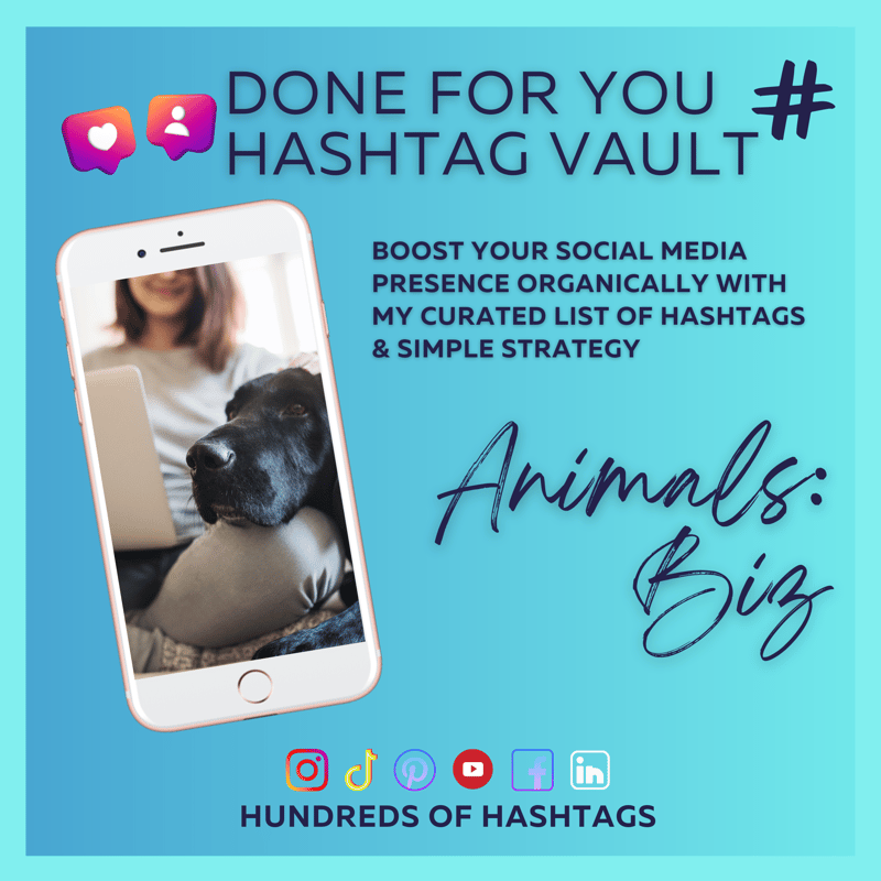 DFY Social Media Hashtag Vault: Animal Businesses