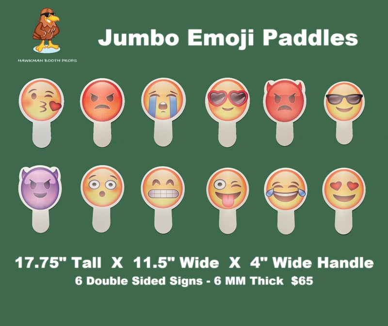 Jumbo Emoji Paddles