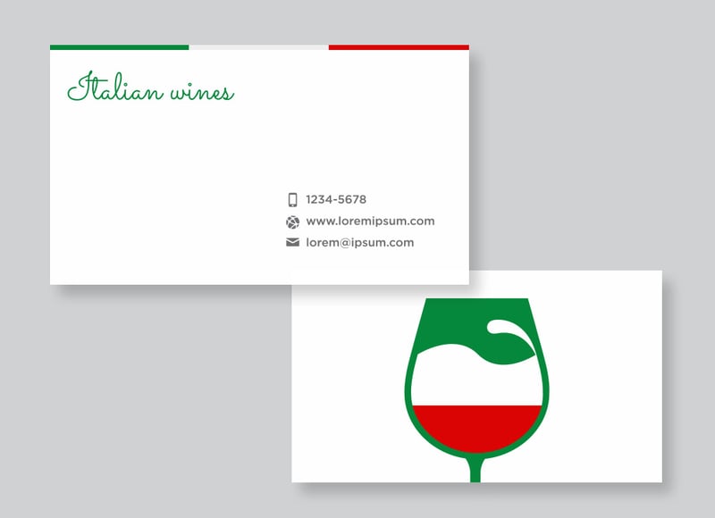 Italian Wines Business Card