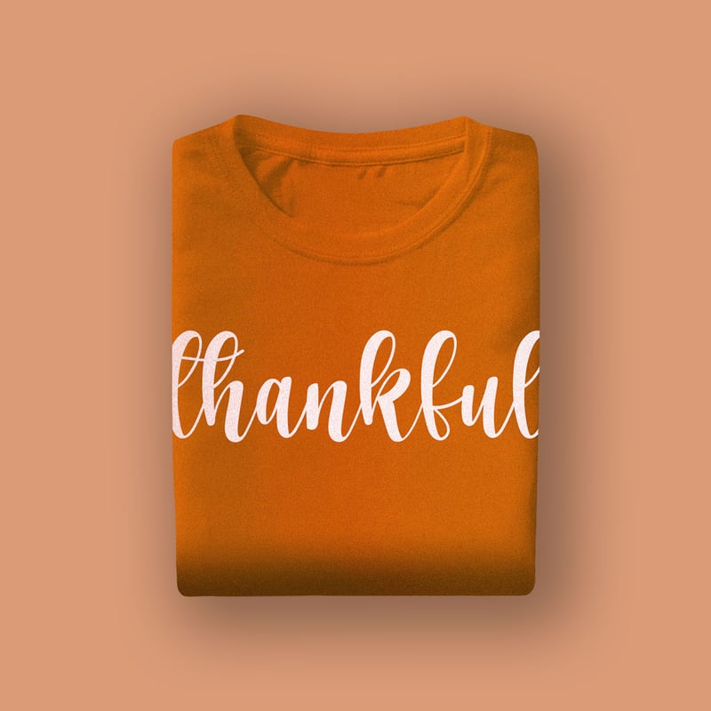 Printed Orange T-Shirt