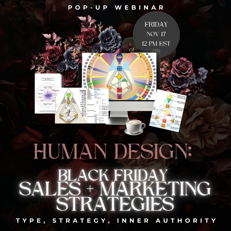 ALIGN with your HUMAN DESIGN-  Black Friday and Holiday Sales Strategies