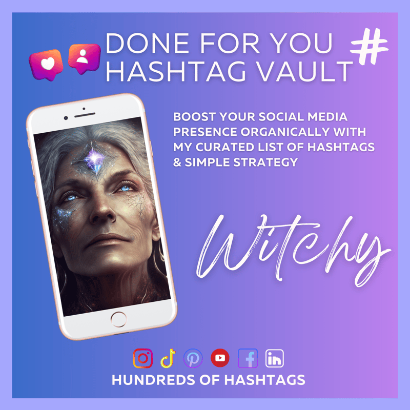 DFY Social Media Hashtag Vault: Witchy