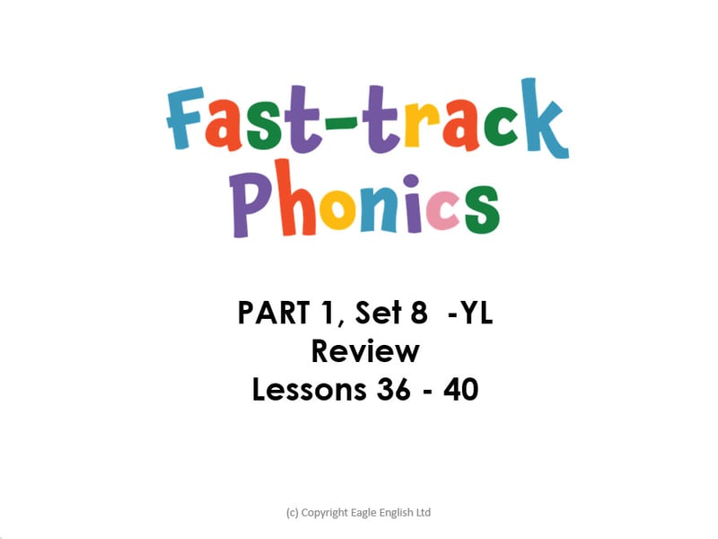 Fast-track Phonics PART 1 Set 8 REVIEW (ou oi ue er ar)