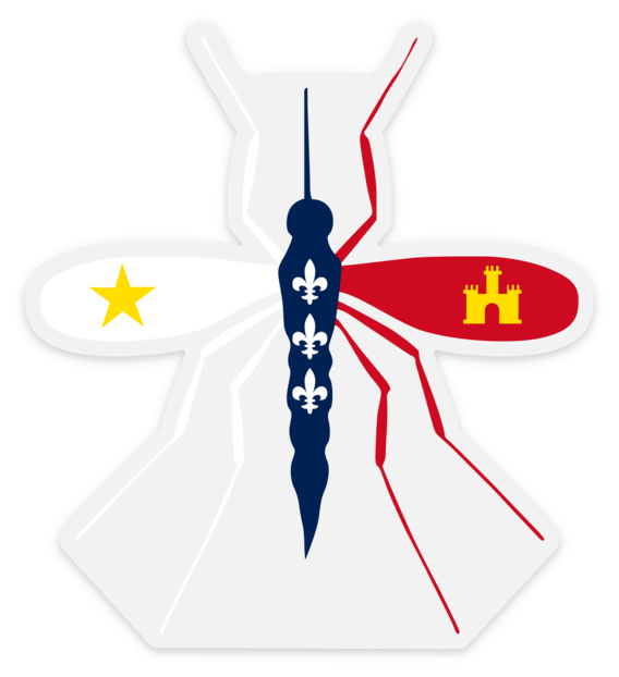 Acadian Mosquito Car Decal