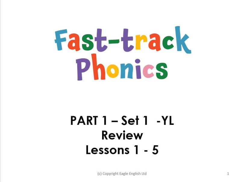 Fast-track Phonics PART 1 Set 1 (s a t p i)