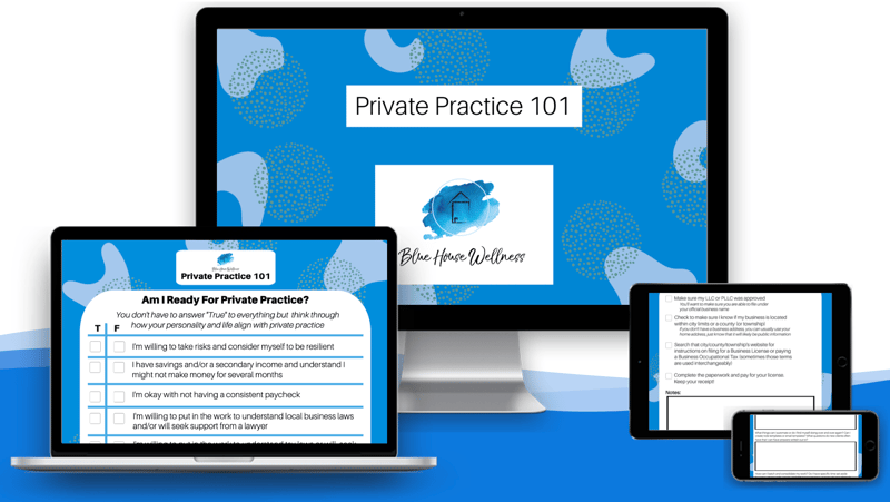 Private Practice 101 Online Course and Workbook Access Add-On