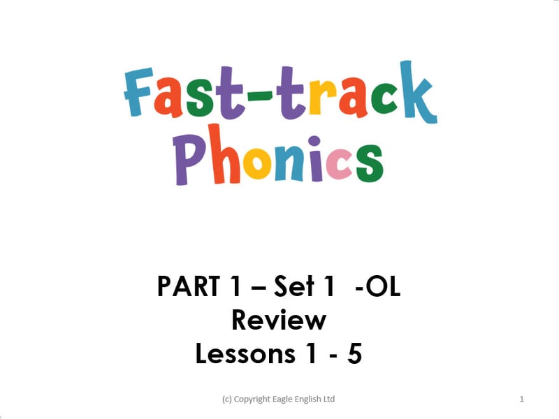 Fast-track Phonics PART 1 Set 1 (s a t p i) OL