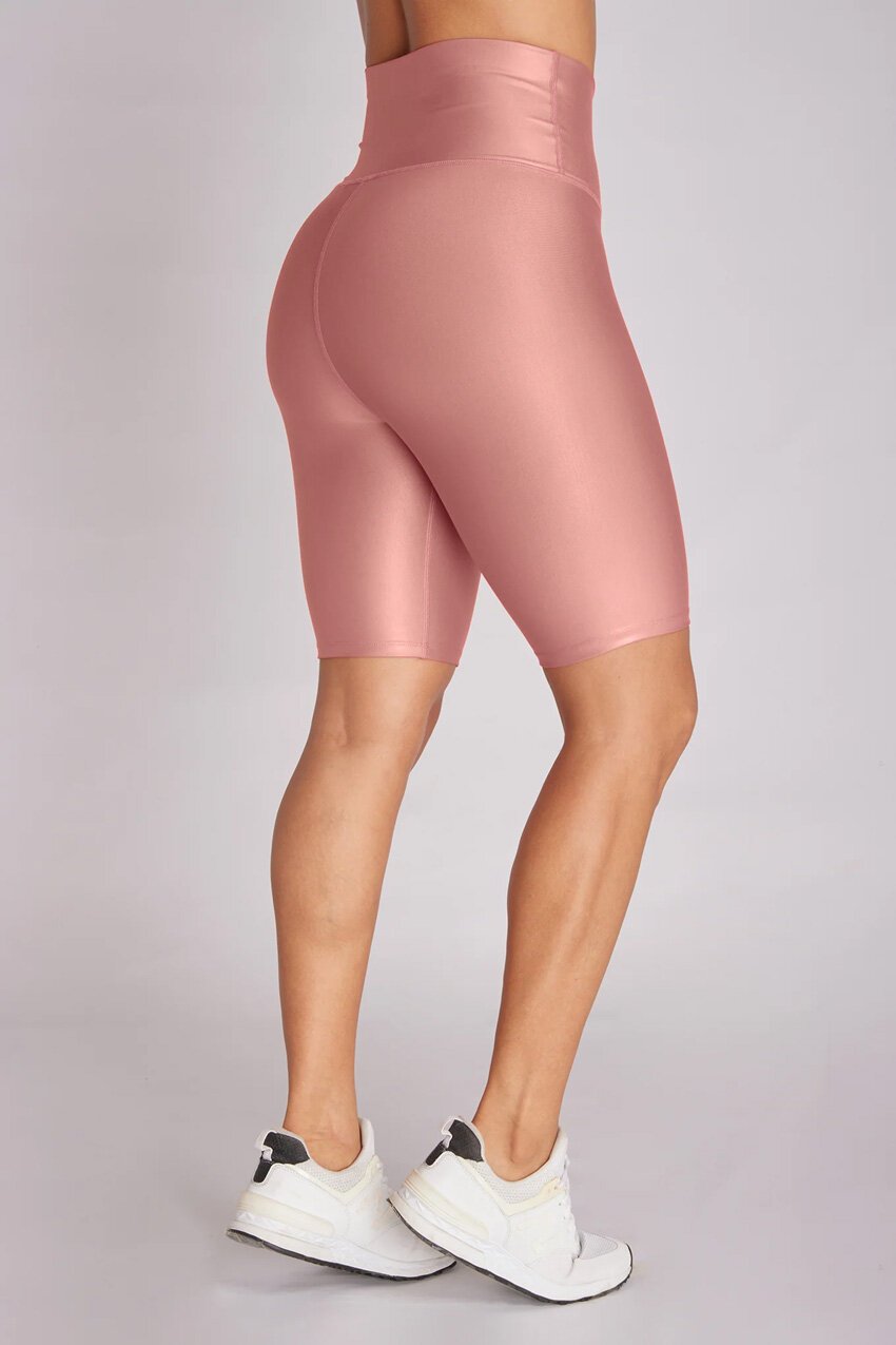 Metallic Pink Gold Short -Biker