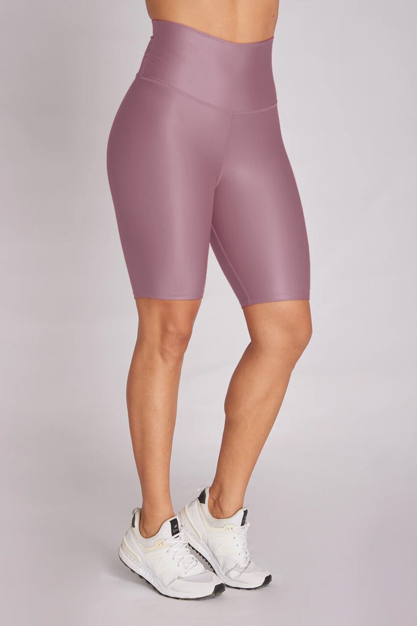 Matte purple short - biker