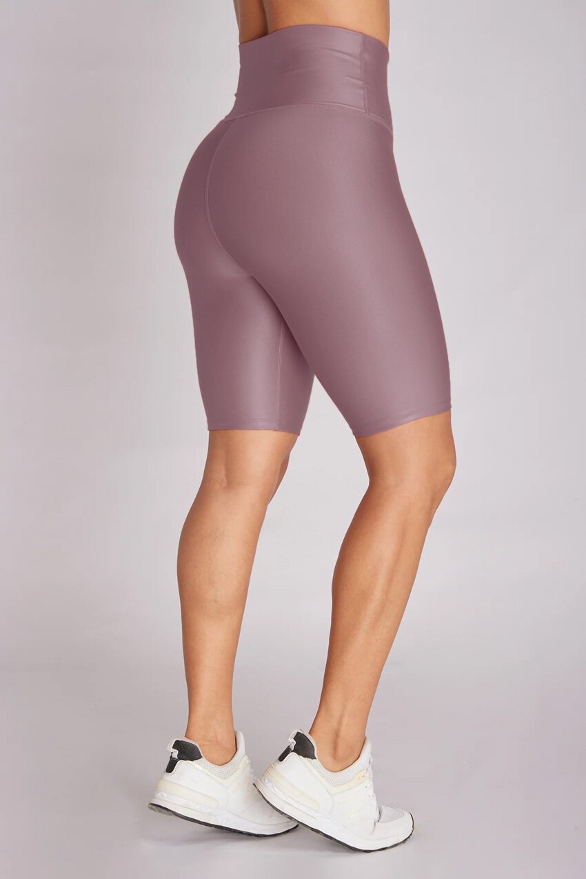 Matte purple short - biker