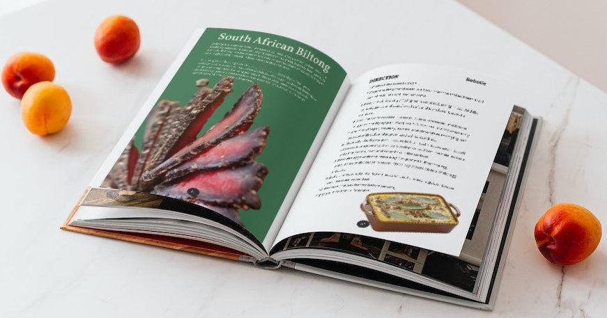 BILTONG BOOK OPEN BOOK PAGE