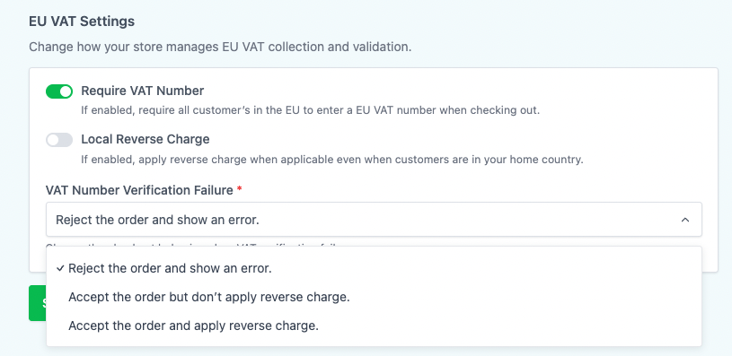 How to Collect Tax ID/VAT Numbers from Your Customers SureCart_Change VAT behaviour