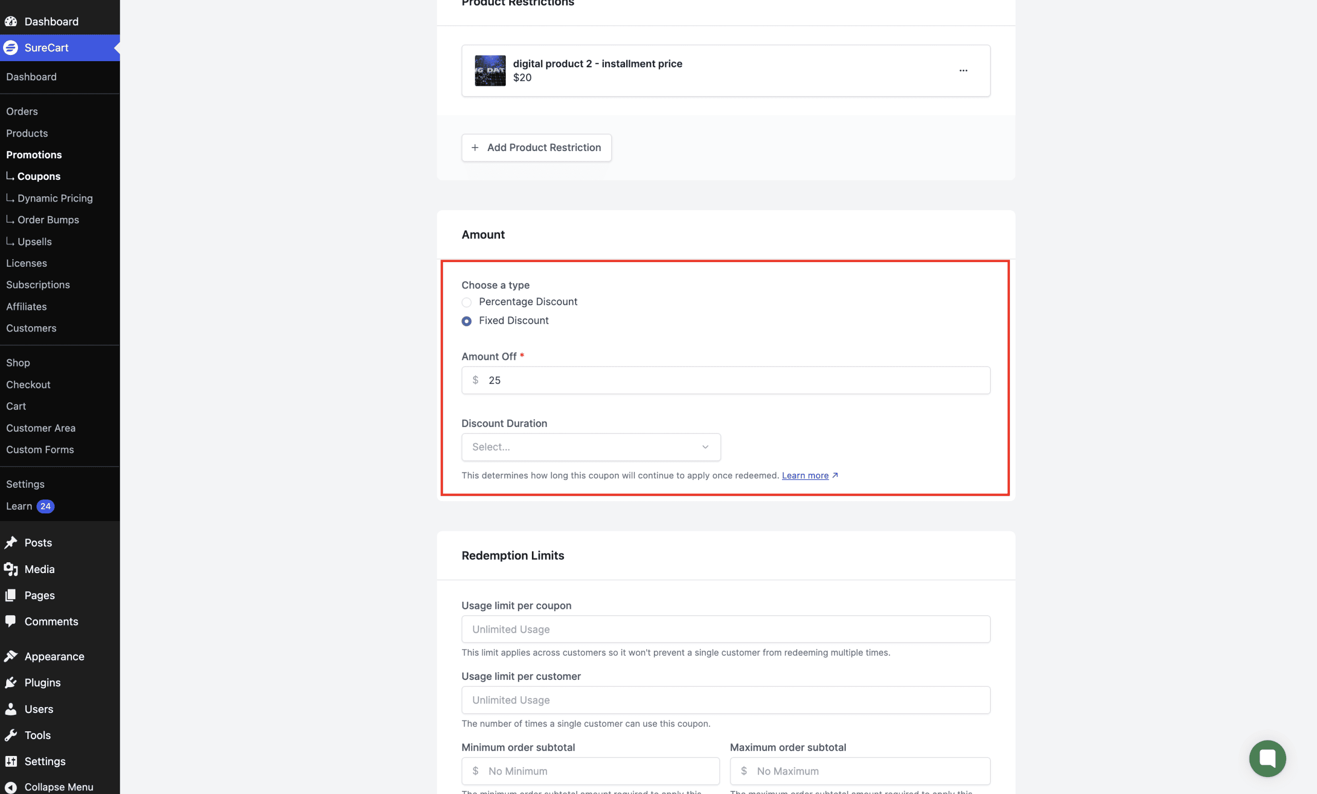 How To Create Coupons In SureCart image