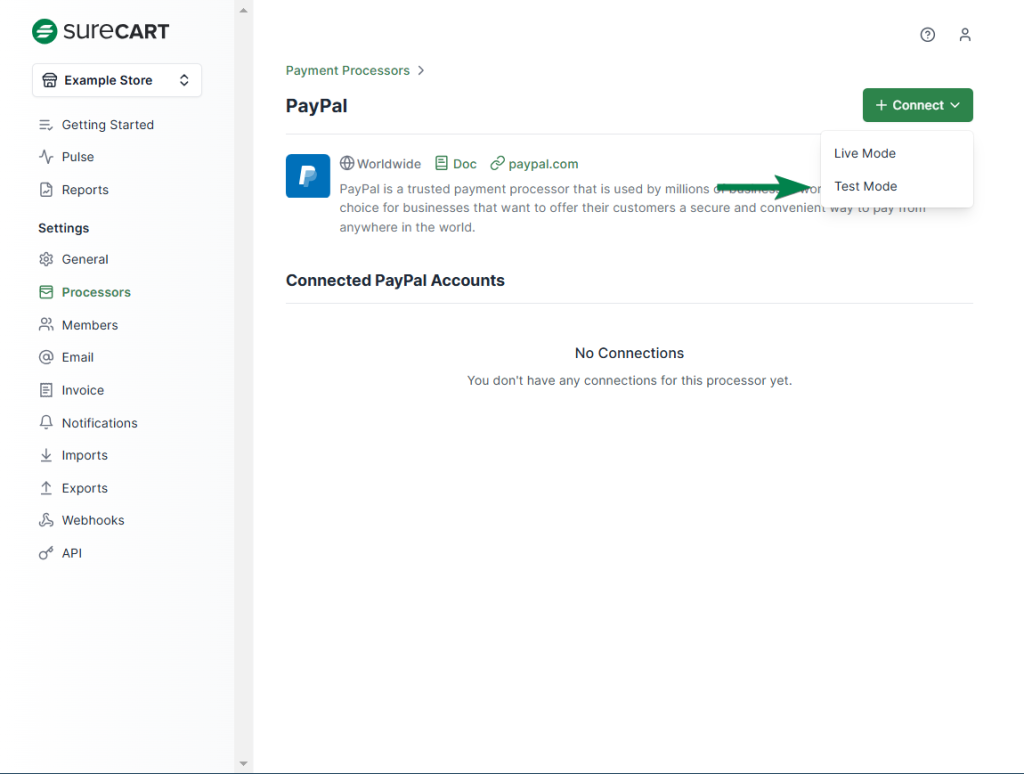 Invalid Credentials Error while Using PayPal Test Connection with SureCart 2xOGI January 15 2025 1213 001b2 1024x774