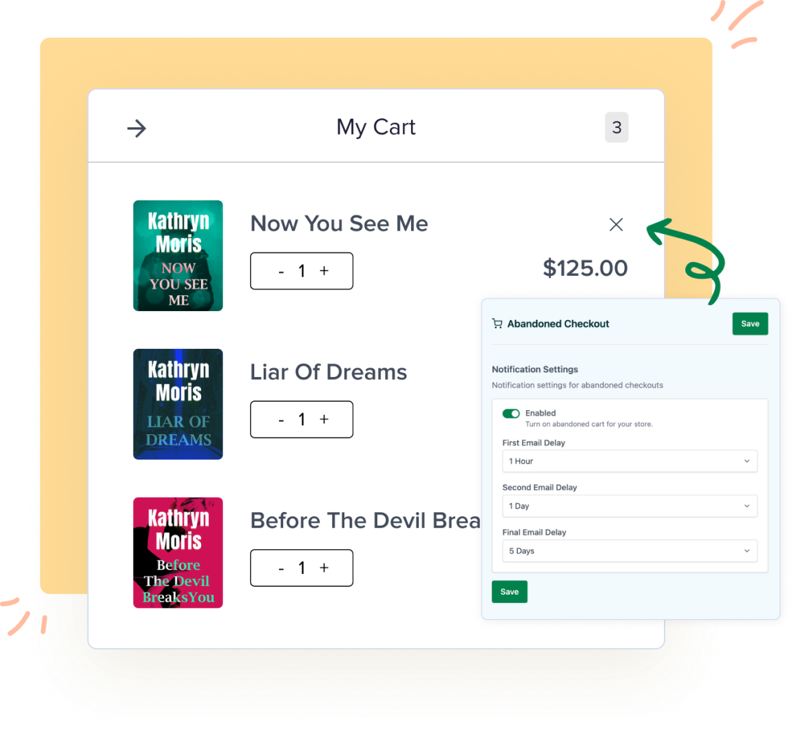 Ecommerce Marketing SureCart - Cart Abandonment Recovery