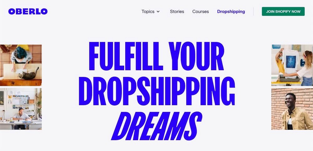 13 Profitable and realistic online business ideas to make money from home Dropshipping by Oberlo