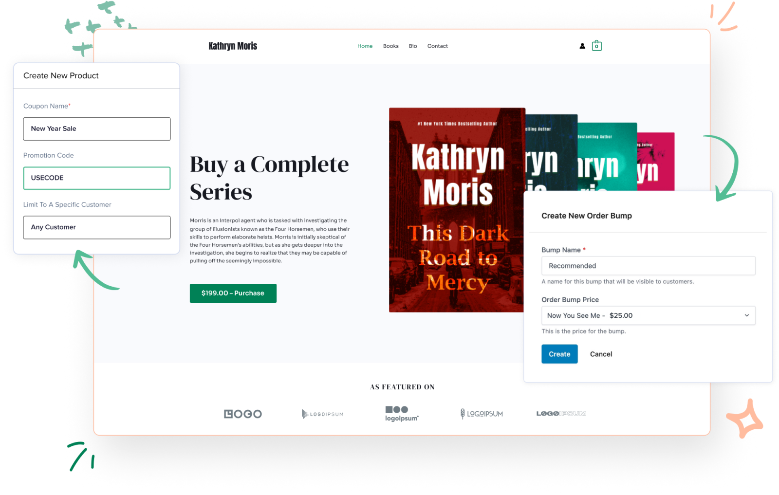 Ecommerce Marketing SureCart - Marketing Hero Section