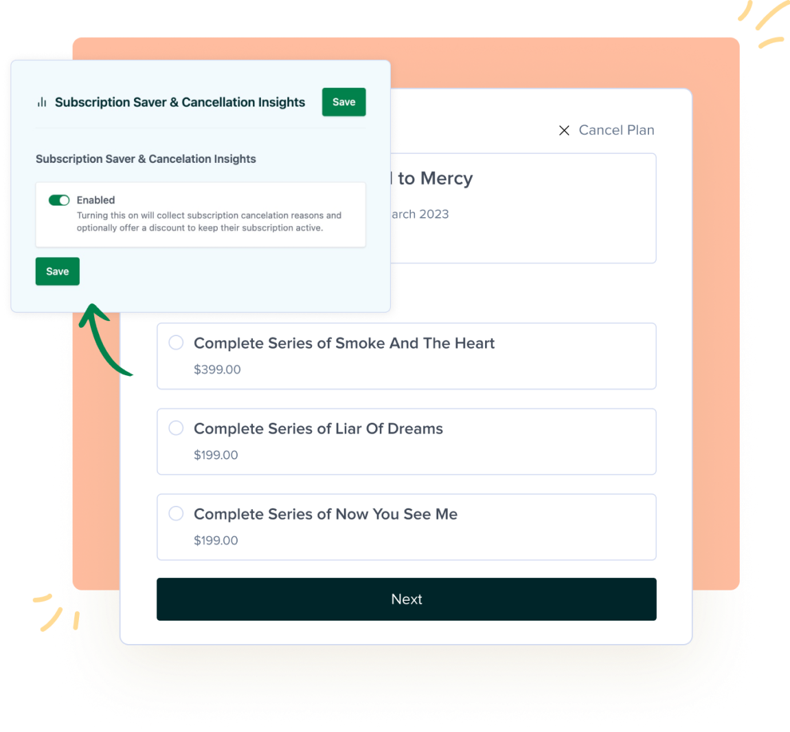 Ecommerce Marketing SureCart - Subscription Saver