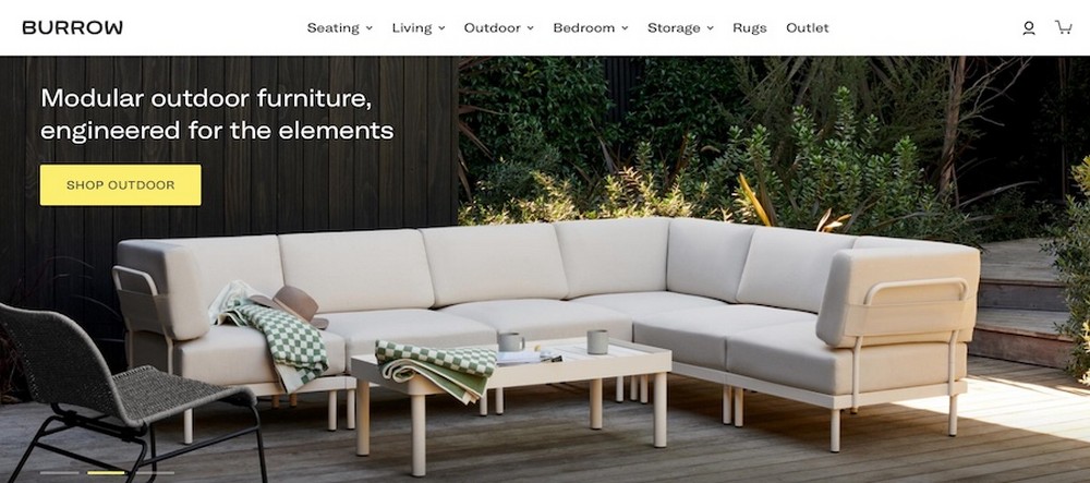 How headless eCommerce + SureCart solves common online store issues Burrow website