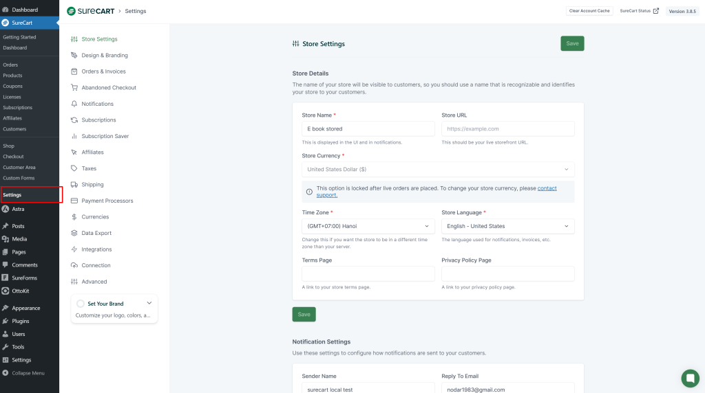 How to Connect Stripe Payment Processor - SureCart