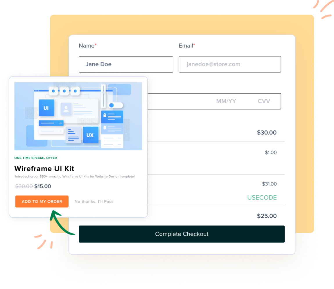 Revenue Optimization One-Click Upsells