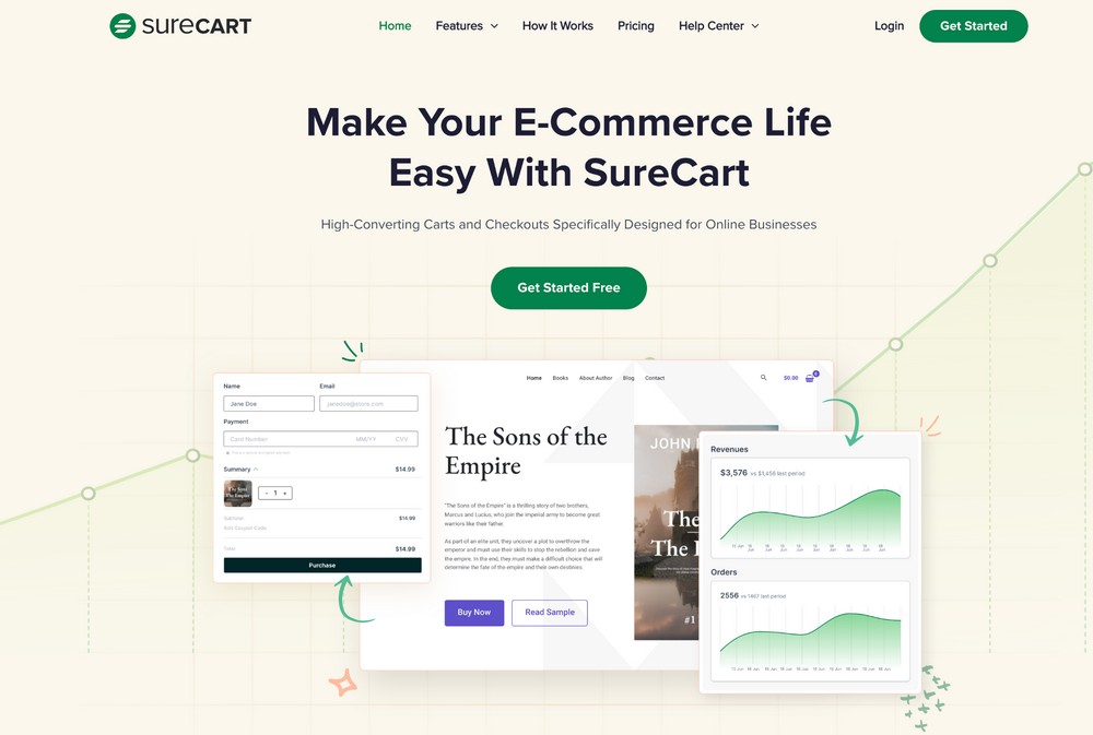 surecart homepage