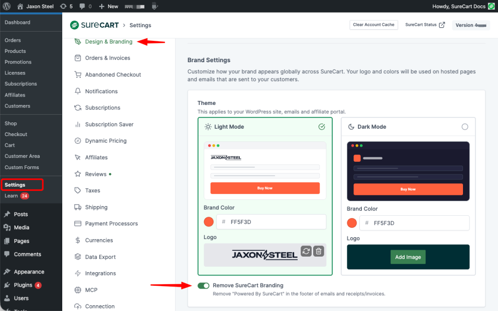 How to Set Up Branding in SureCart Image 158 1024x640