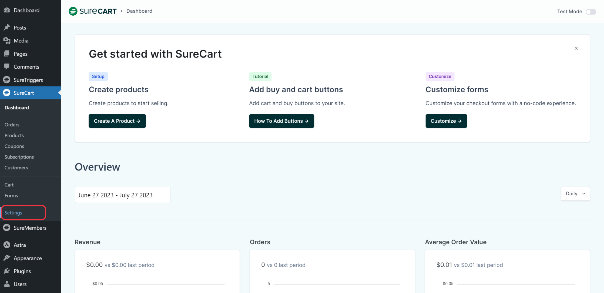 How to Manage Customer Email Notifications SureCart Settings