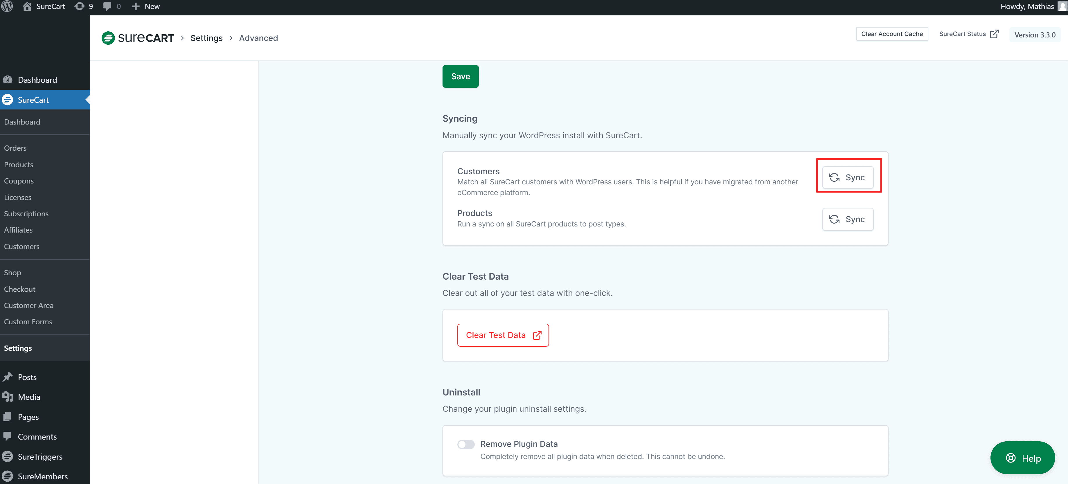 Manually Sync Your WordPress Users With SureCart Image 200
