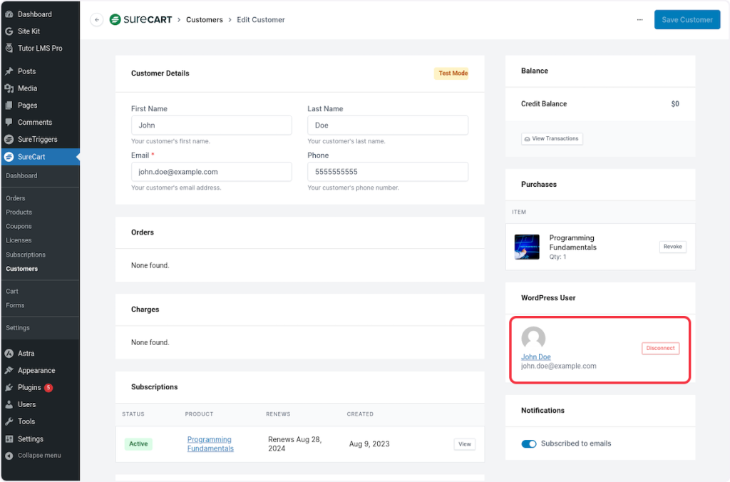 Manually Sync Your WordPress Users With SureCart Image 75 1024x676