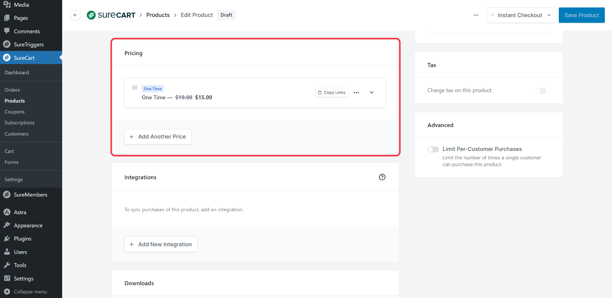 How to Set Up Subscription Plans with Trials in SureCart SureCart Pricing section