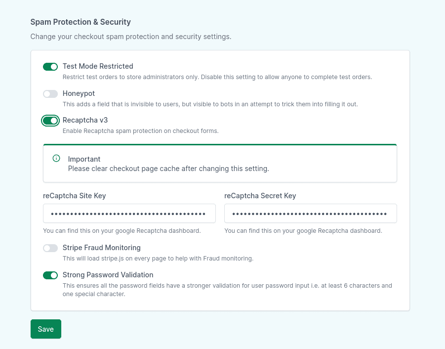 How to Enable Spam Protection and Security in SureCart Image 58