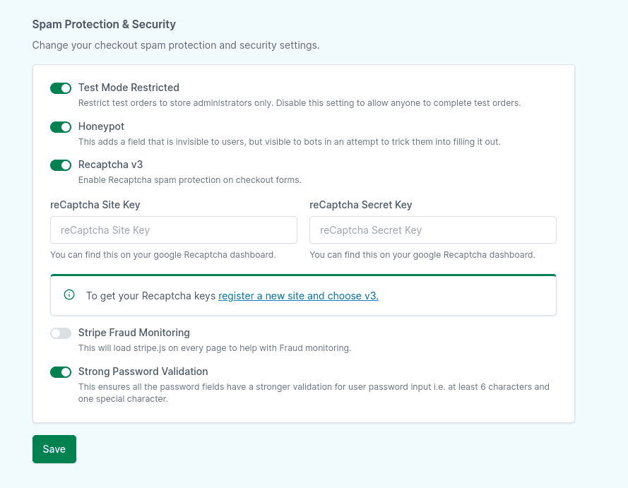 How to Enable Spam Protection and Security in SureCart Image 59