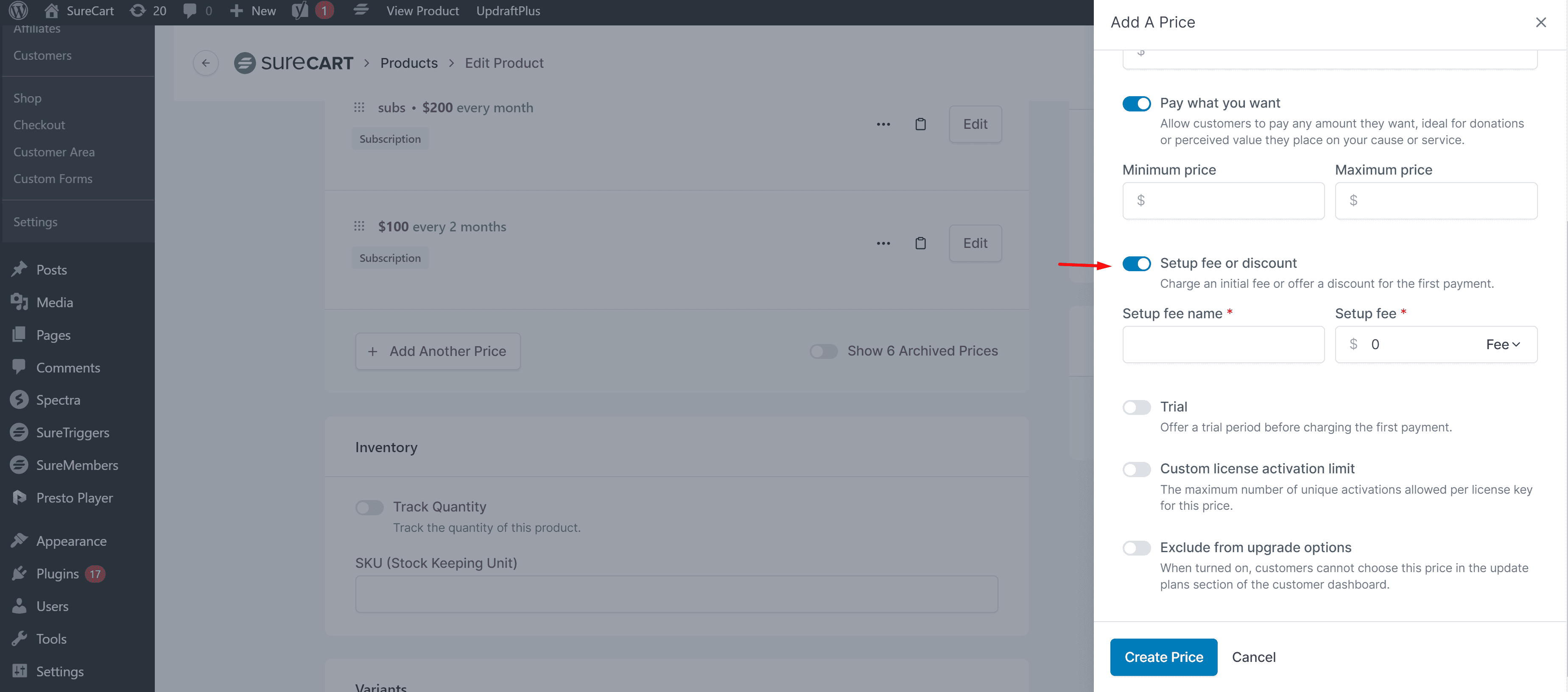 How to Set Up Subscription Payment Type in SureCart Image 70