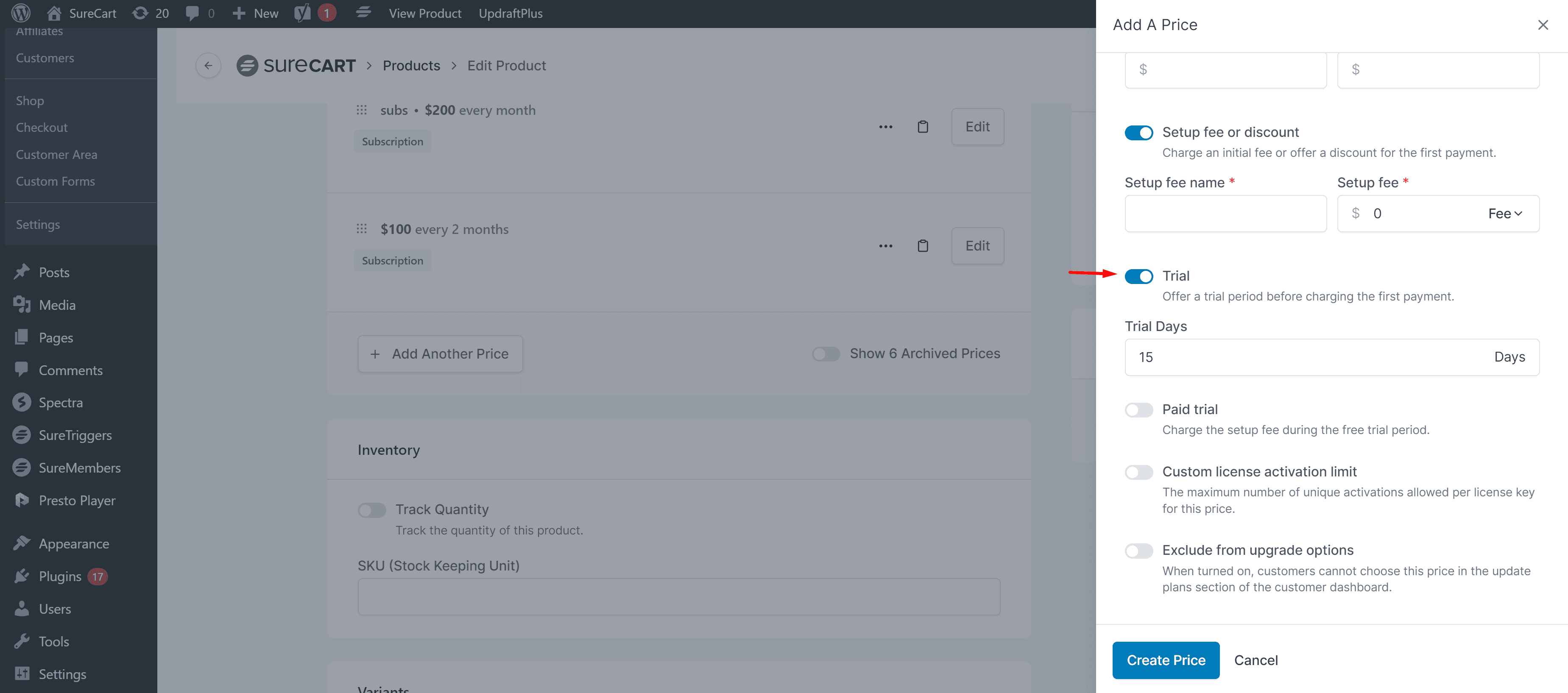 How to Set Up Subscription Payment Type in SureCart Image 71