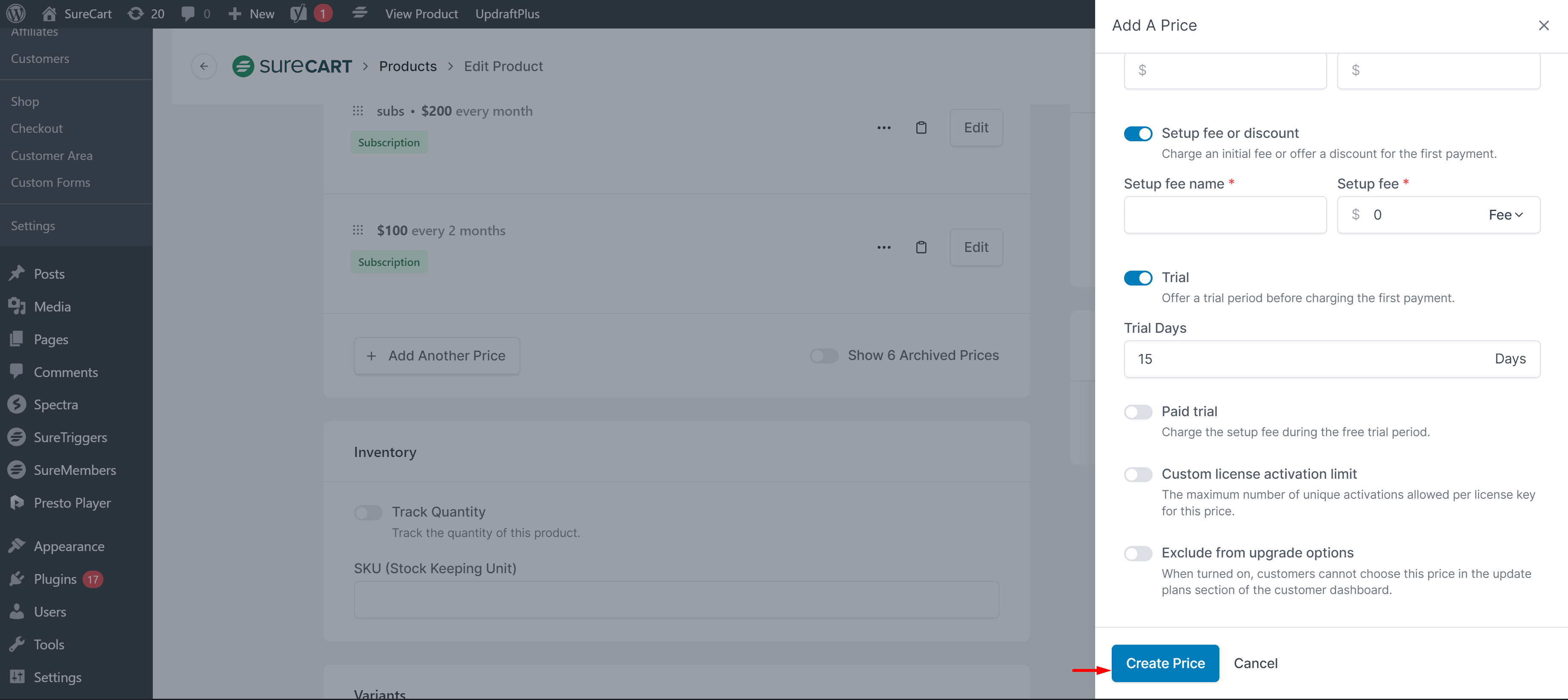 How to Set Up Subscription Payment Type in SureCart Image 72