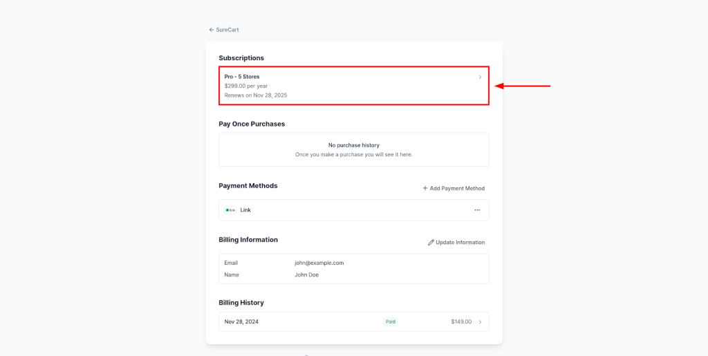 How to Switch Your Plans on SureCart Store Image 94 1024x515