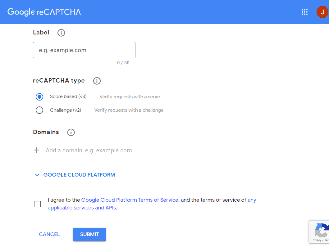 How to Enable Spam Protection and Security in SureCart Google reCAPTCHA setup settings