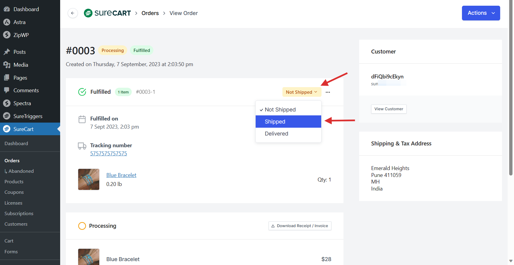 How to Add Tracking Number to an Order Word Image 19913 7