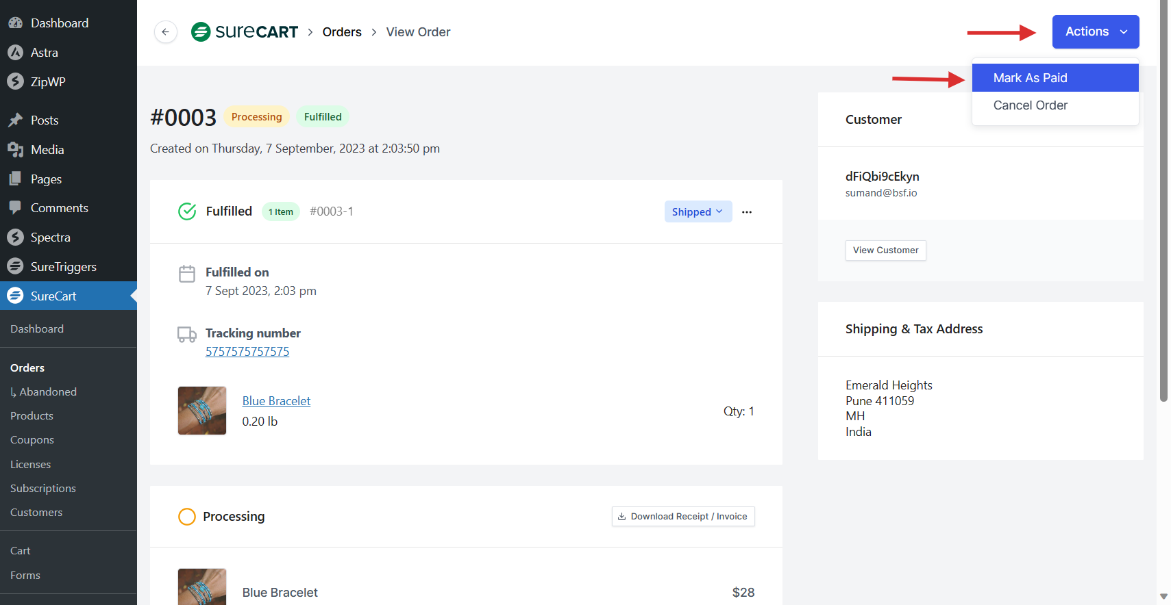 How to Add Tracking Number to an Order Word Image 19913 8