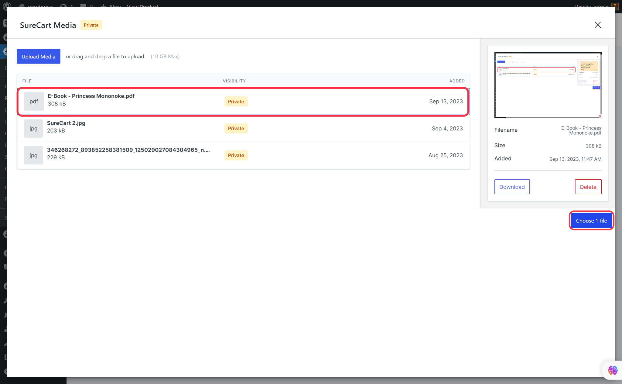 How to Attach a Downloadable File for Your SureCart Products Word Image 19935 5 1